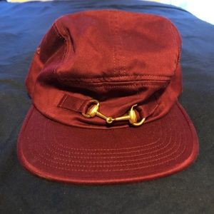 Supreme Dark Cranberry Horsebit Camp Cap